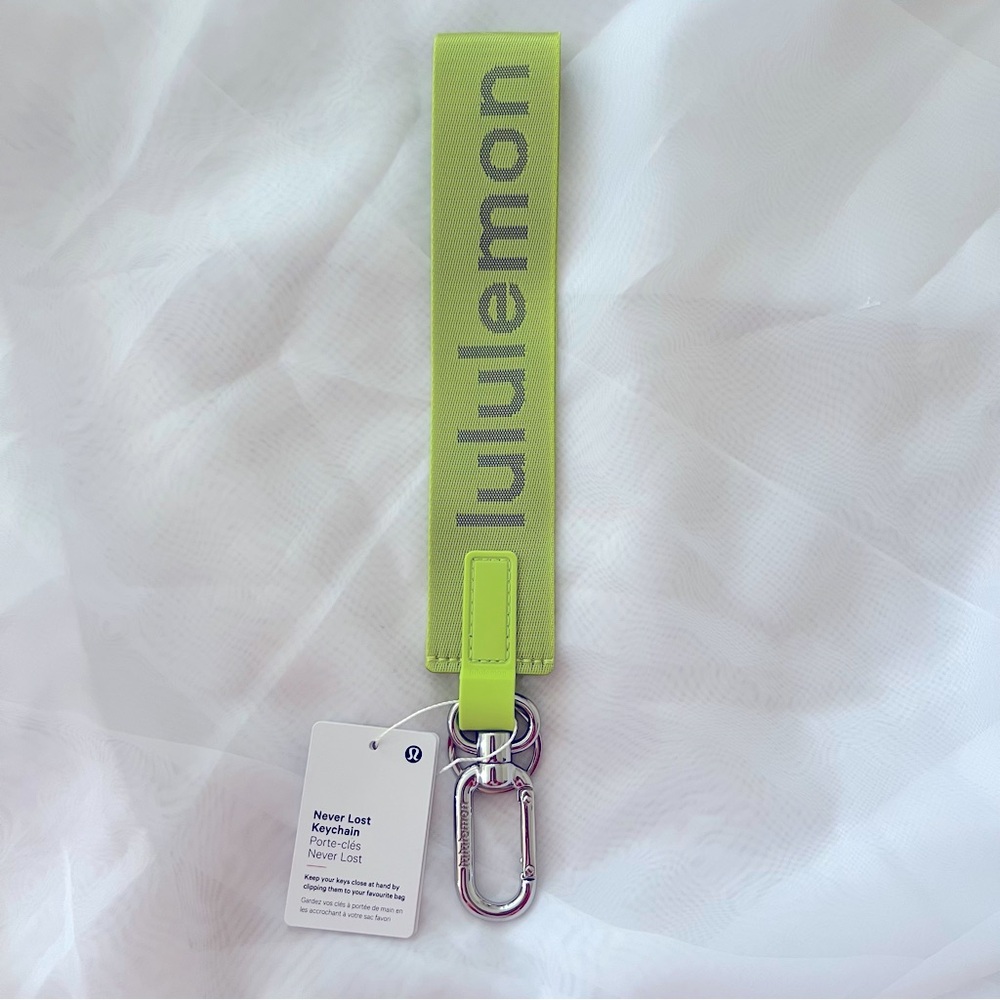 (SOLD) Lululemon Never Lost Key Chain 
Sour Grape